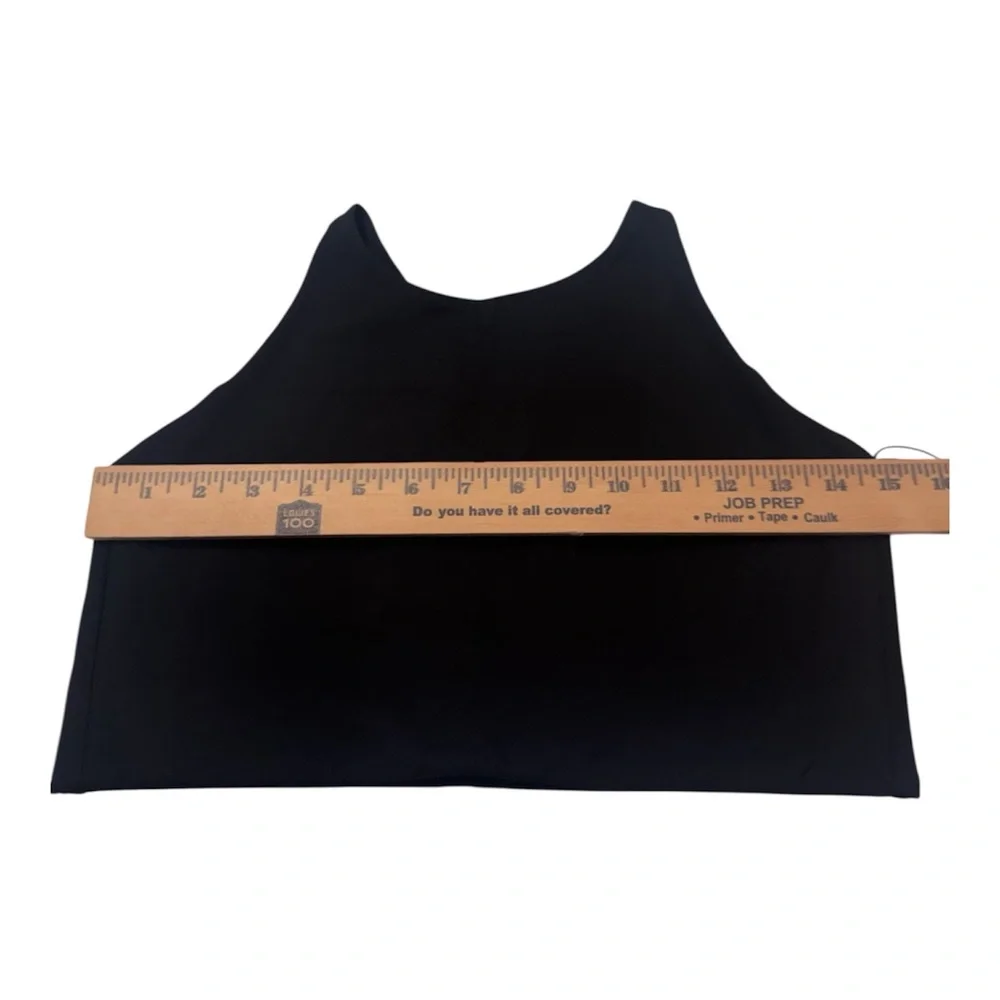 Girlfriend Collective Black High Neck Sports Bra Size L - Picture 4 of 8